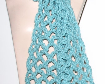 Lacy Crochet Scarf Pattern Light Airy 3 Sizes Easy Pattern Simple Guide included - use your favorite size hook yarn weight by Stitcherydoo