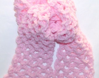 Baby Child Scarf Pattern Crochet Simple Airy Lacy Scarf 2 Sizes Use favorite size crochet hook Guide included by Stitcherydoo