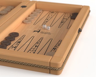 Tablero de backgammon de madera personalizado Regalo de la serie antigua, Regalo del Día del Padre, Regalo para hombres