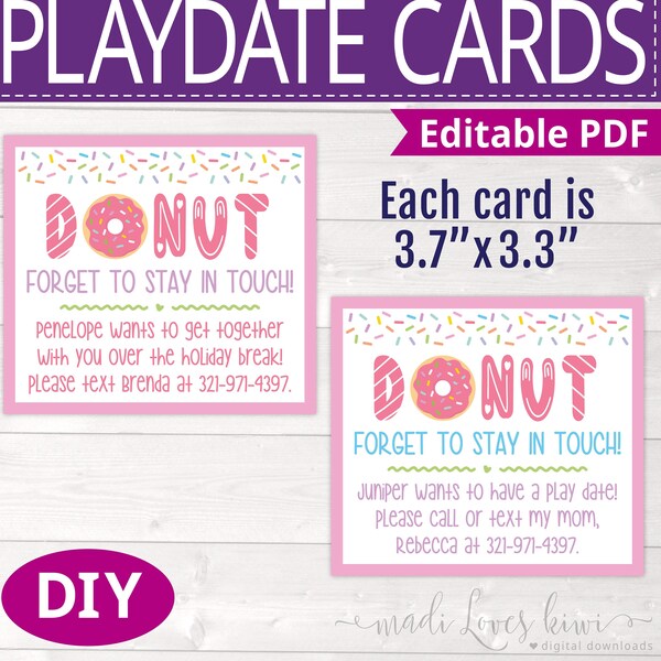 Donut Forget Me Invite Etsy Donut Forget Me Invite Etsy