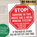 Editable Weak Immune System Door Sign, Immunocompromised Stop Sign for ...
