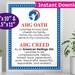 Printable American Heritage Girl Oath &amp; Creed Sign 8x10 8.5x11, AHG ...