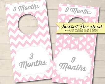 Printable Floral Baby Closet Dividers Digital Flower Nursery Etsy