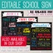 First Day of School Sign Reusable Last Day Chalkboard Photo - Etsy