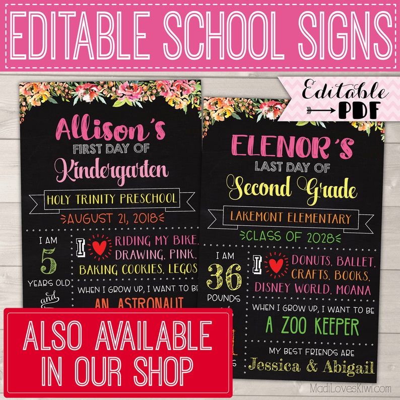 2019 kindergarten graduation sign instant download last