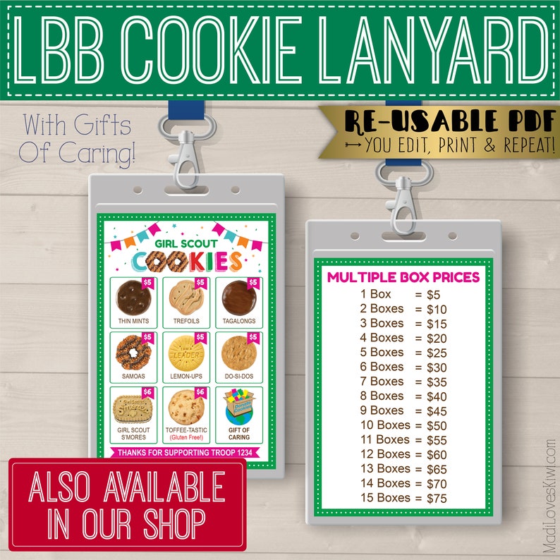 Girl Scouts Donation Sign Printable Donate Cookies to the | Etsy