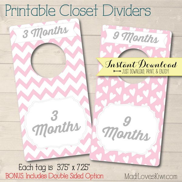 Baby Closet Dividers Printable - Etsy