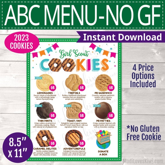 Girl Scout Cookies 2022 Types image.