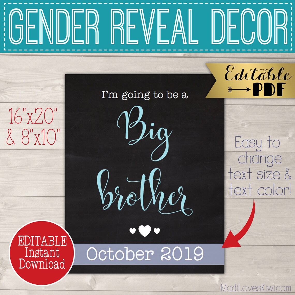 Future Big Brother Announcement Photo Prop Personalized | Etsy