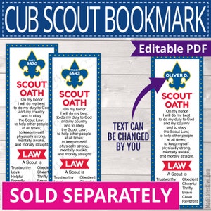 Printable Cub Scout Roster PDF Template, Editable Pack Member List, BSA ...