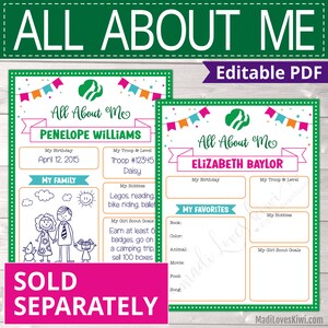 Personalized Printable Girl Scout Fall Product Flyer With QR Code ...