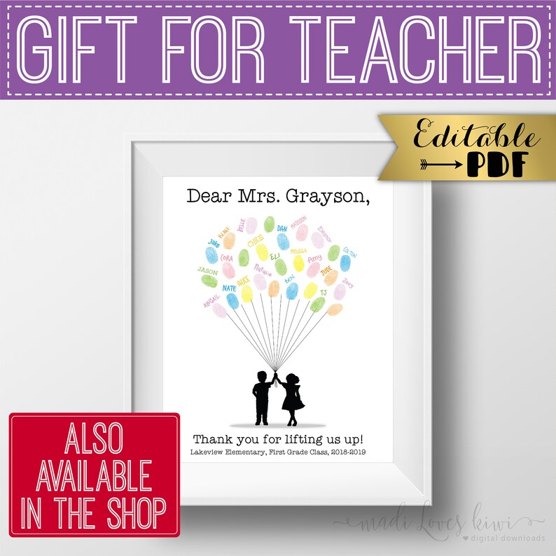 VIP Room Service Door Hanger for Teacher Appreciation Week, Printable End of Year Gift Tag, Editable Classroom Mom Idea Digital Download PTA image 6