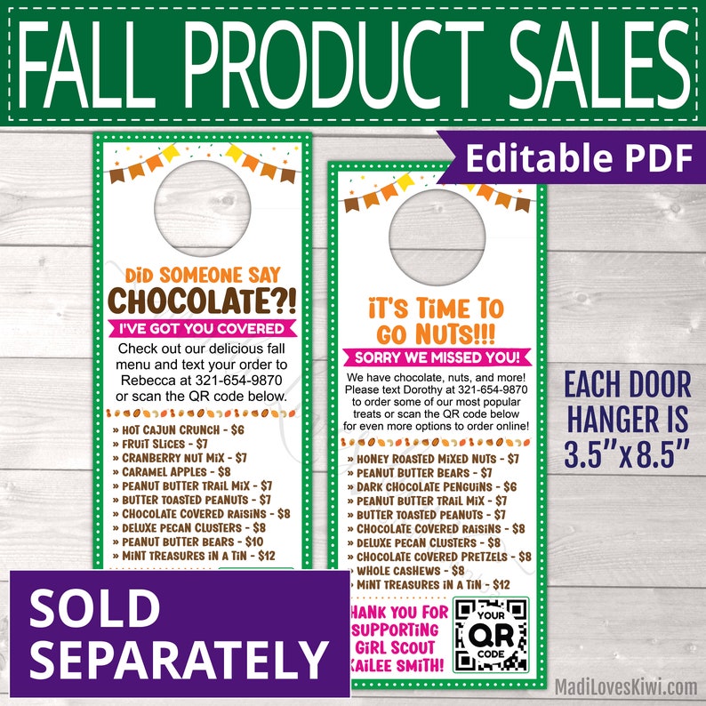 2022 Printable Girl Scout Fall Product Flyer With QR Code - Etsy