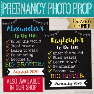 Printable Pregnancy Photo Shoot Prop, Maternity Photo Shoot Prop ...