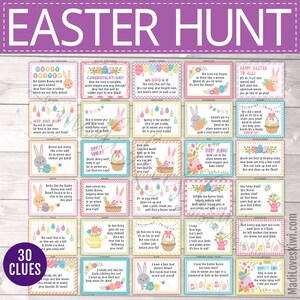 Printable Easter Scavenger Hunt Instant Download, Editable Indoor ...
