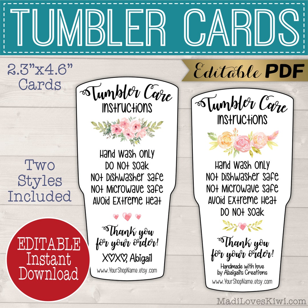 editable-tumbler-care-card-insert-printable-handmade-glitter-cup-tag-instant-download-maintenance-instruction-template-digital-cuptisserie-etsy