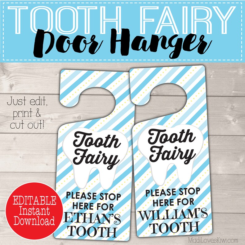 boy tooth fairy letter instant download kit pdf teeth etsy