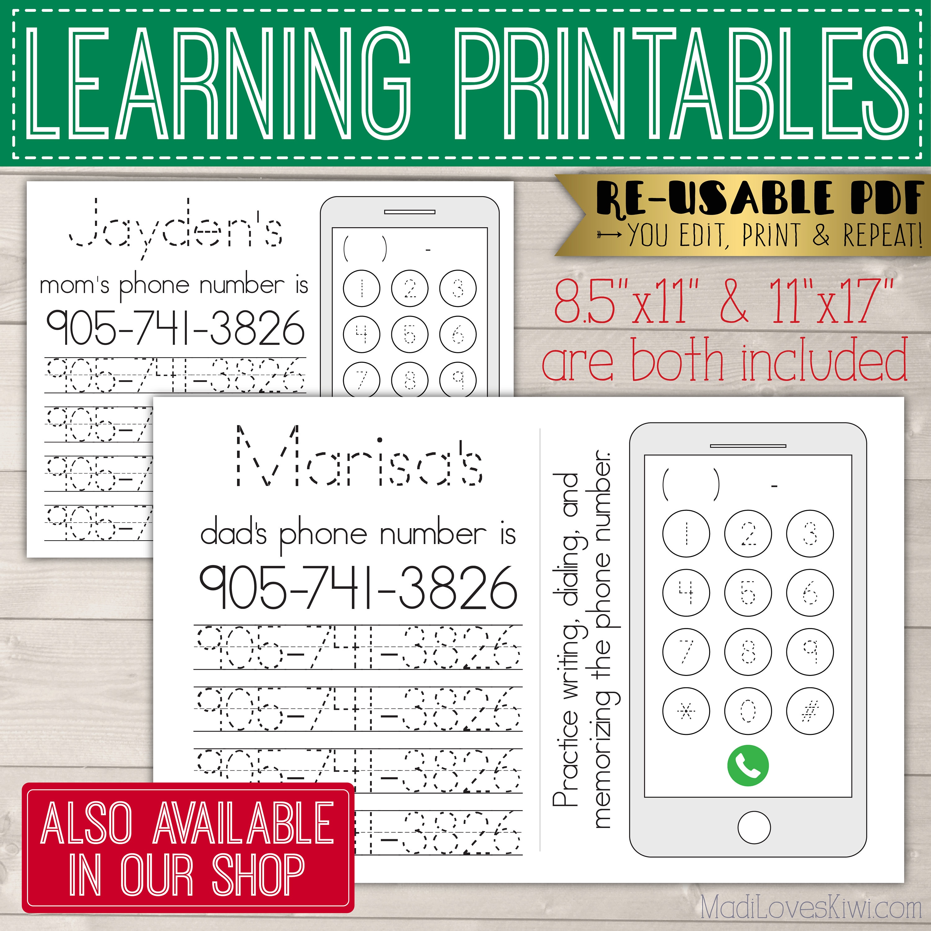 Printable Name Writing Worksheet Editable Handwriting Print | Etsy