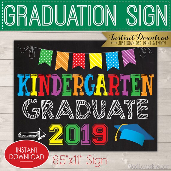 kindergarten graduation sign last day of school