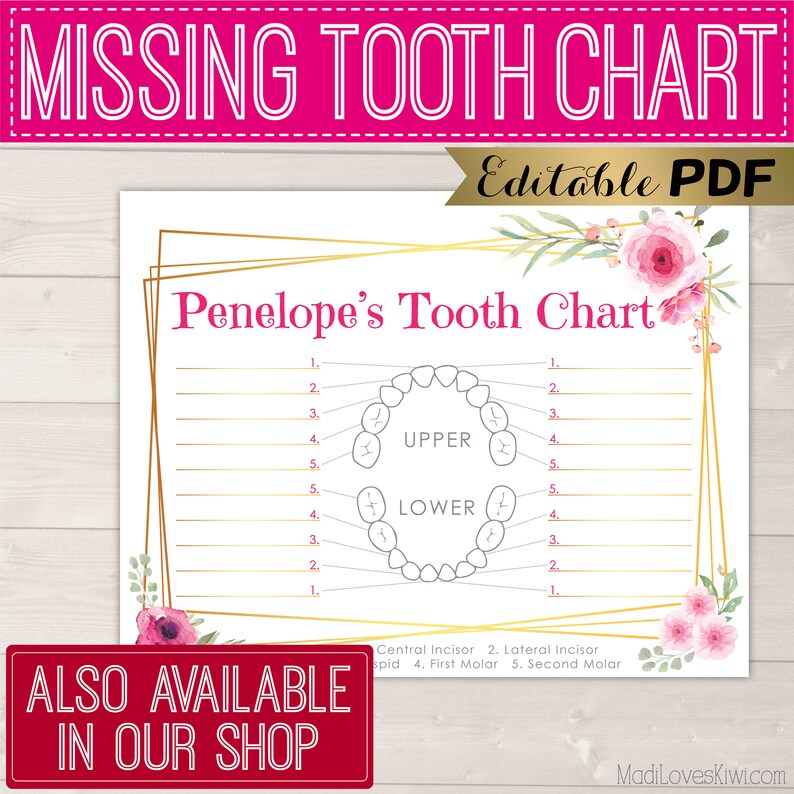 Mini Tooth Fairy Letter Printable, Editable Lost Tooth Certificate PDF Template, DIY Girl Mail Receipt Digital First Report Instant Download image 9