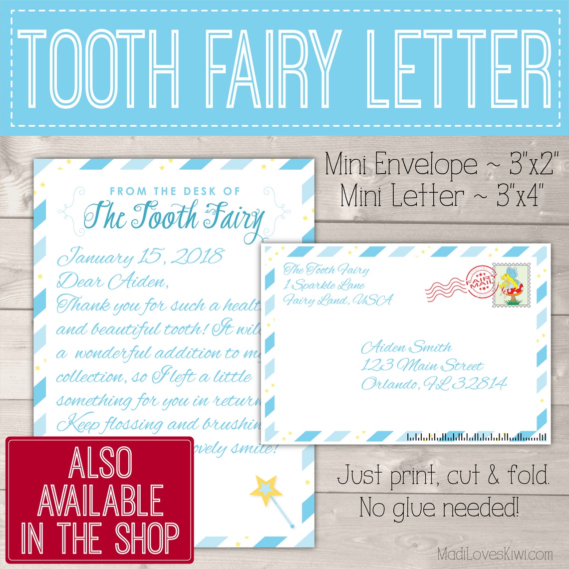 Editable Tooth Fairy Receipt Bundle With Printable Letter Etsy