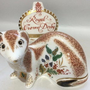 Royal Crown Derby STOAT Paperweight