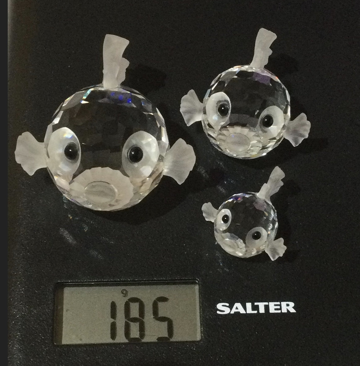 3 スワロフスキークリスタル フグ / フグ - Etsy 日本