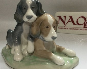 NAO by Lladro SPANIELPUPPIES Figurine #1046