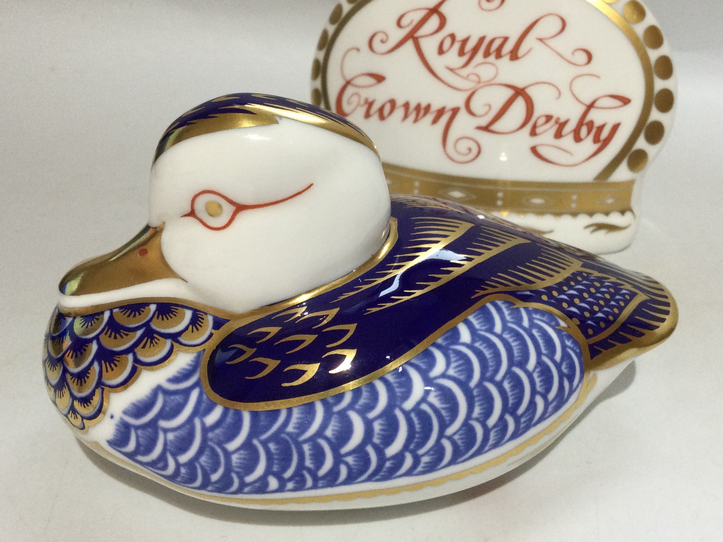 ロイヤルクラウンダービー ダック ペーパーウェイト ROYAL CROWN DERBY