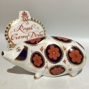 Royal Crown Derby PIG Paperweight