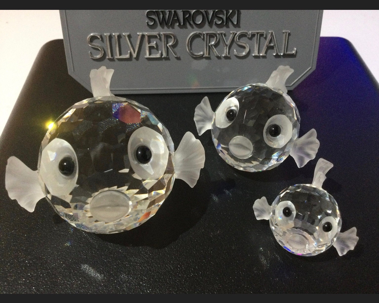 Swarovski crystal figurines fish - Etsy 日本