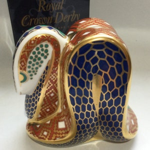 BOXED Royal Crown Derby SNAKE Paperweight