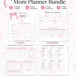 Cheer Mom Planner Bundle, (Digital Download)