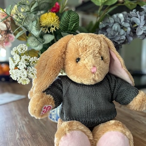 Build-a-bear basic pattern for a sweater with raglan sleeves