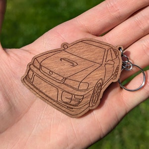 WRX STI Inspired Keychain - Unique Gift for Car Fans - Custom Auto Accessories - Stylish Key Ring - GC8 Enthusiast Present