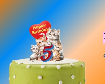 cake topper,cats for cake, digital file, file to print