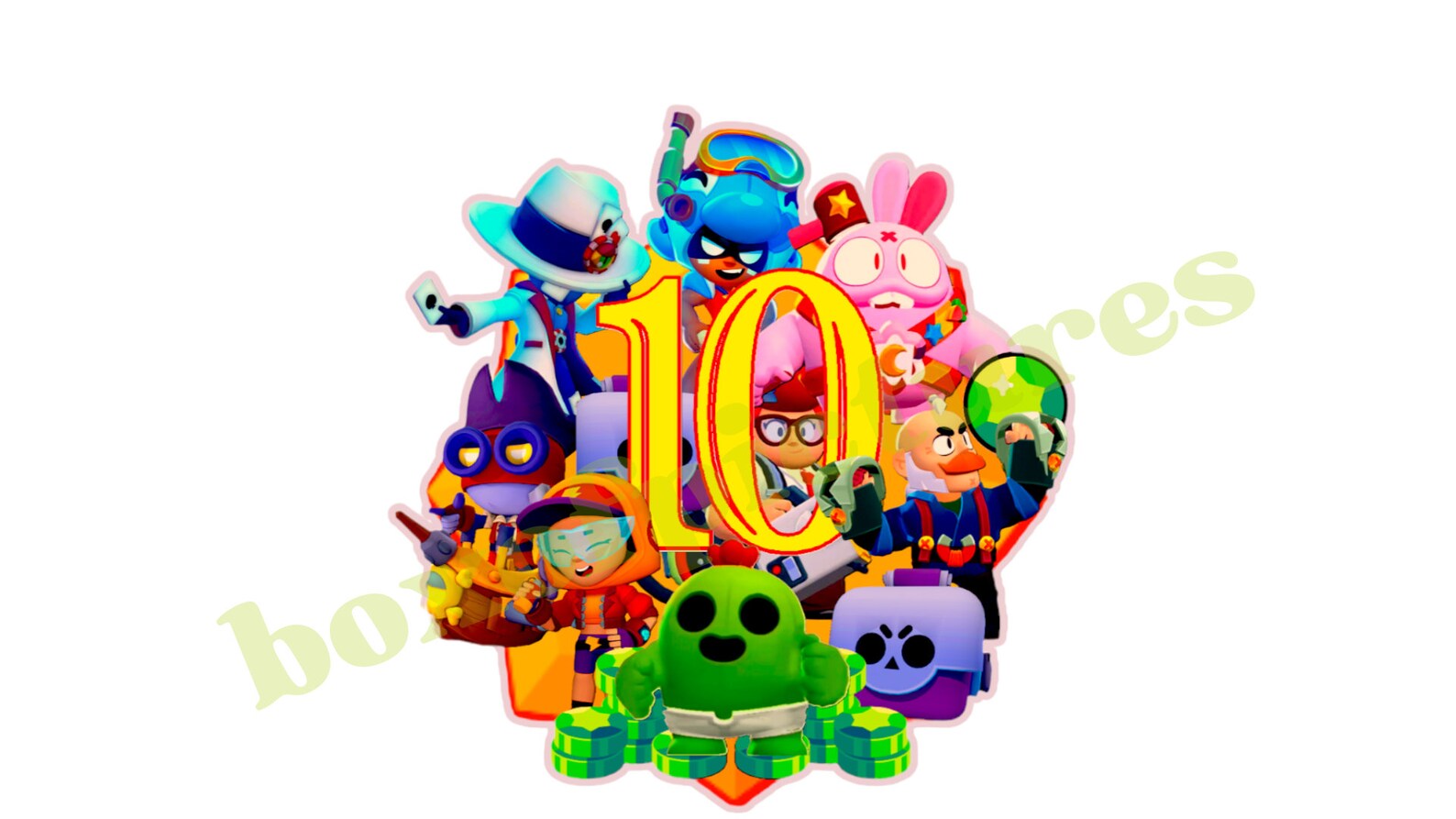 Brawl Stars Cake Topper. Digital File - Etsy UK