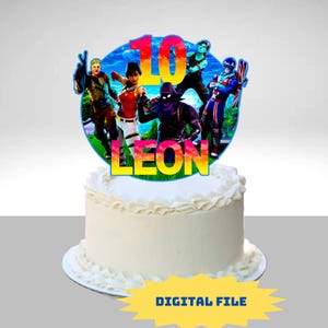 TOPPER for cake Fort. Cake topper. Digital file.