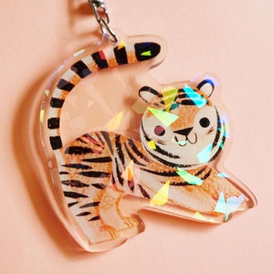 Little Tiger Charm Keychain image 1