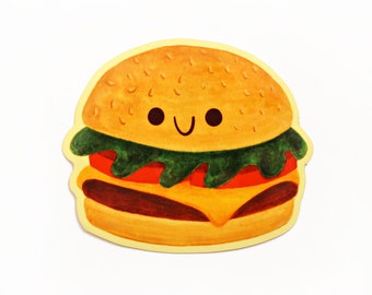 Cheeseburger Vinyl Sticker