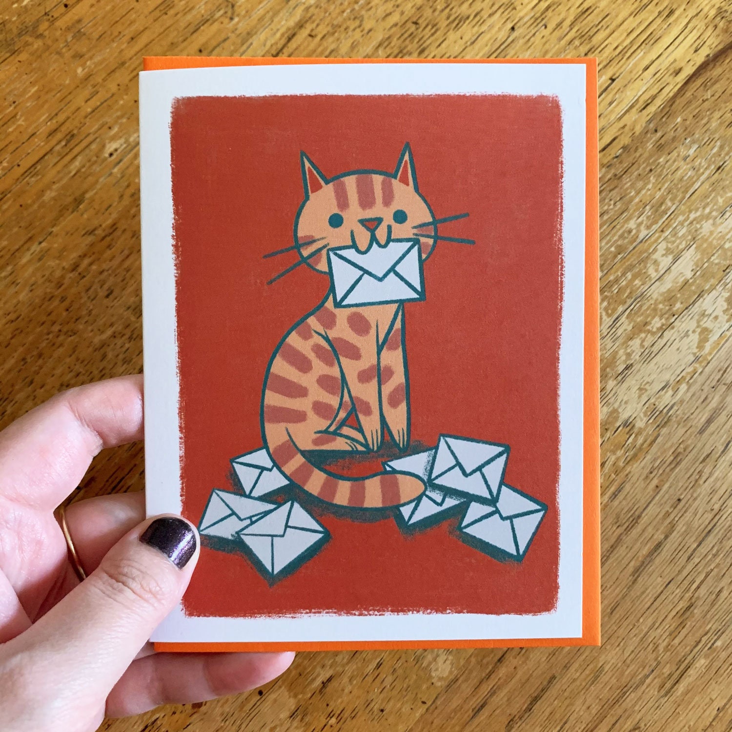 Send More Mail Cat Greeting Card Any Occasion Etsy