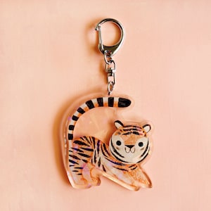 Little Tiger Charm Keychain image 2
