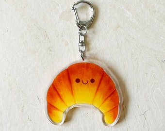 Croissant Keychain Charm