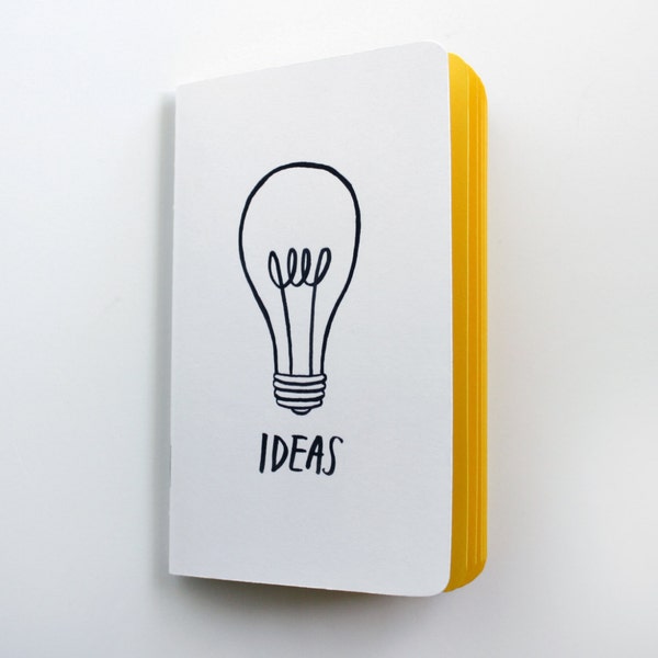 Bright Ideas Pocket Notebook with Yellow Pages