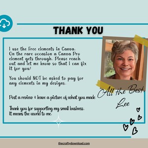Thank you page.