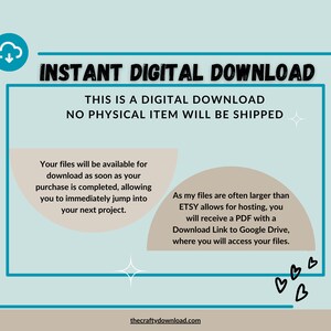 Instant digital download, nothing will be shipped.