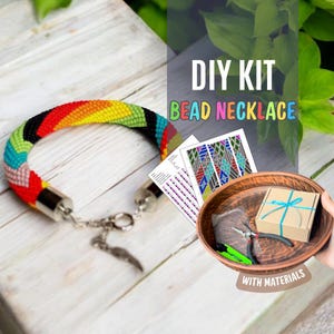 DIY Multicolored Bead Bracelet Kit - Create Your Own Colorful Handmade Bracelet with Unique Patterns - Jewelry Making Kit for Beginners