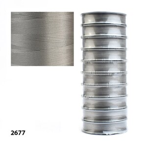 The threads are wound on a convenient plastic bobbin. Designed for sewing and stitching fine fabrics, knitwear, as well as beadwork and work with decorative elements.