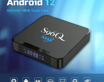 Best S96Q max H618 4G+32G tv box Android 12.0 OS tv box Allwinner H616 Smart Android set top box media player