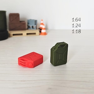 Miniatur Kanister, 1/64 1/24 1/18 Skala Diorama Zubehör für Mini Displays, Modell-Szenen, Basteln, Hobby Projekte, 3D Druck
